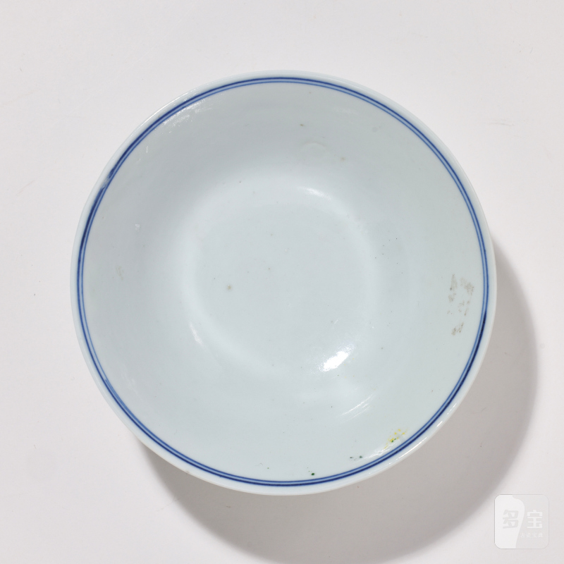 清晚期-民国 料彩花卉纹碗 - 图8